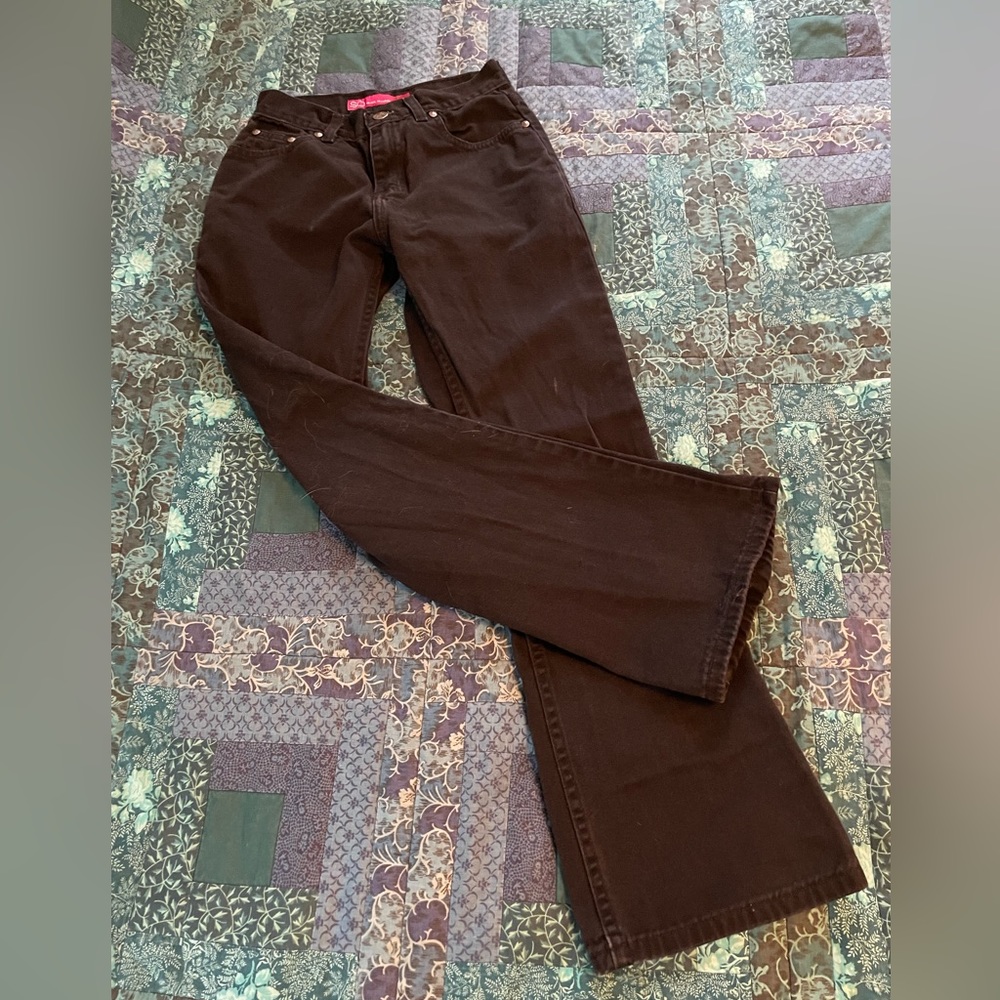 SO Black Flair Leg Jeans Girls Size 12 Slim